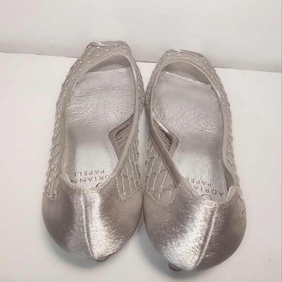 Adrianna Papell Jamie Evening Pumps Silver Rhinestone Women's Shoes Size 8.5 - Picture 11 of 14